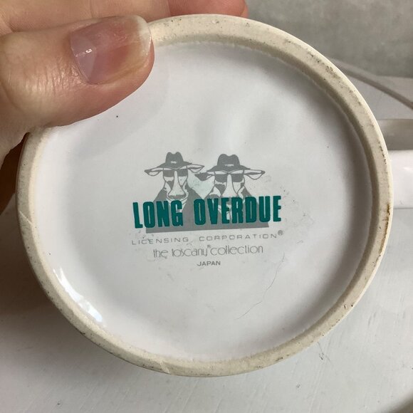 Vtg Humorous Mug "Cant Wok And Chew Gum" Long Overdue Japan John Long Signed - Picture 6 of 7